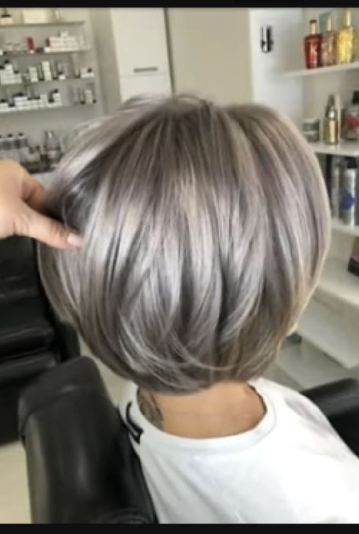 Silver Hair Ideas, Grey Hair Lowlights, Short French Bob, Fine Hair Round Face, Hair Round Face, Haircut For Fine Hair, Short French, Short Silver Hair, French Bob