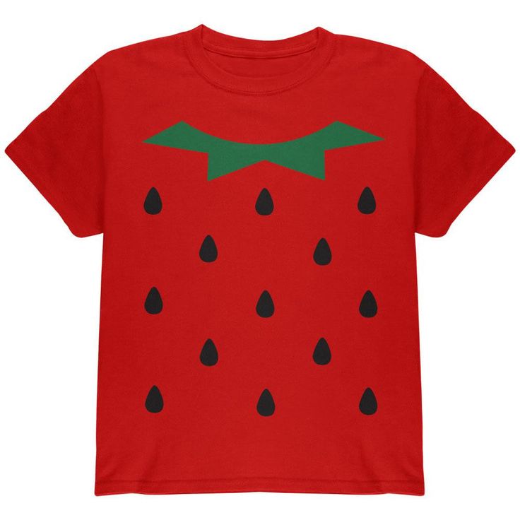 Halloween Strawberry Costume Youth T-Shirt Youth T-Shirts Old Glory LG Red Red Fun T-shirt With Funny Print, Fun Red T-shirt With Funny Print, Red T-shirt With Funny Print, Funny Red Tops With Cartoon Print, Playful Red Character Print T-shirt, Funny Red Tops With Character Print, Funny Red Top With Character Print, Playful Red T-shirt With Character Print, Playful Red T-shirt With Cartoon Print