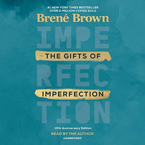 the book cover for impe, the gifts of imperfect by brene brown is shown