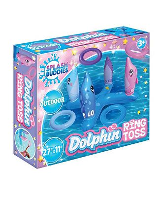 the dolphin ring toss game is in its box