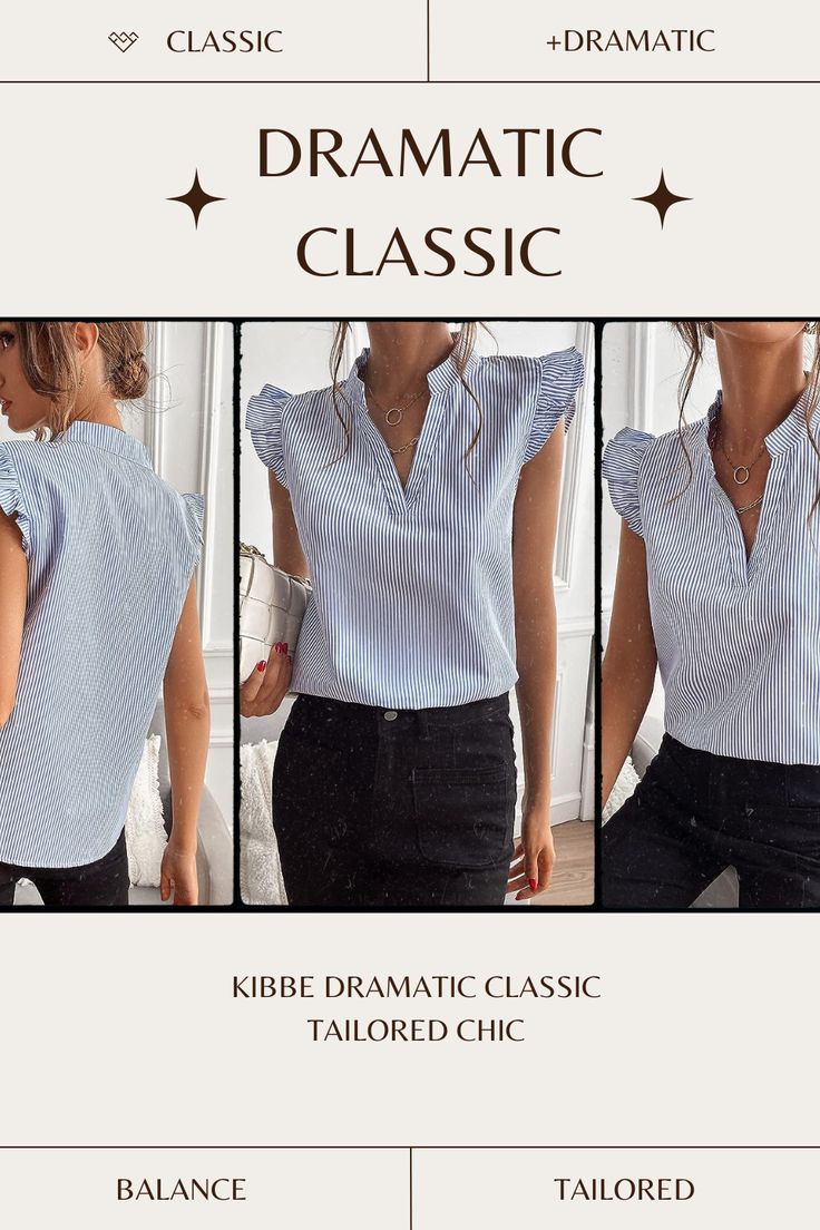 Kibbe Dramatic Classic Outfits, Soft Dramatic Kibbe Outfit, Dramatic Classic Kibbe Style, Dc Kibbe, Kibbe Dramatic Classic, Tailored Chic, Classic Kibbe, Kibbe Style, Deep Summer