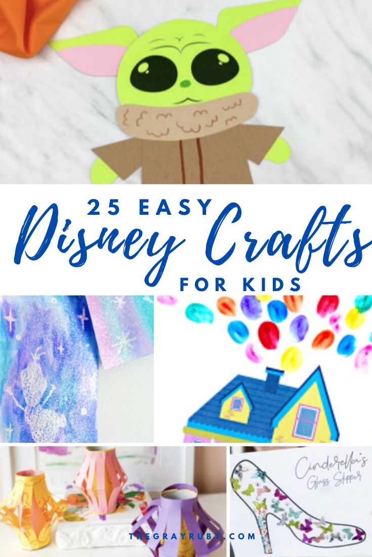 25 easy disney crafts for kids that are fun to make and do with the kids