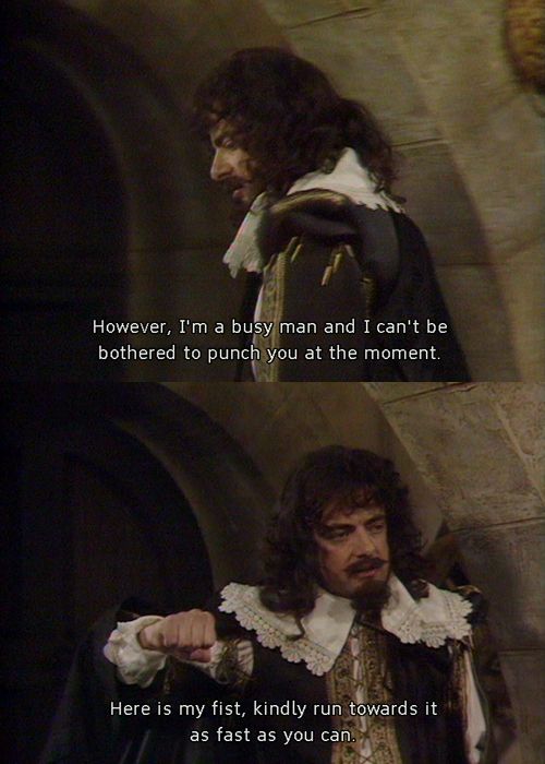 the hobbot movie quote with an image of two men in medieval clothing, one pointing