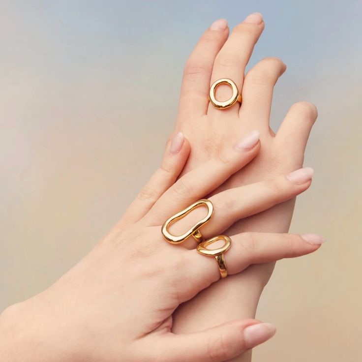 The minimalist yet striking handcrafted gold circular ring is a timeless addition to your jewelry collection. Crafted with precision and elegance, this ring features a sleek circular design that effortlessly adds a touch of sophistication to any ensemble. Whether worn alone for a subtle statement or stacked with other rings for a bold look, its versatile style makes it perfect for any occasion. Exuding understated luxury, this ring is a must-have accessory for those who appreciate refined simpli Boutique Jewelry, Classic Beauty, Luxury Jewelry, Gold Rings, Jewelry Collection, Gold