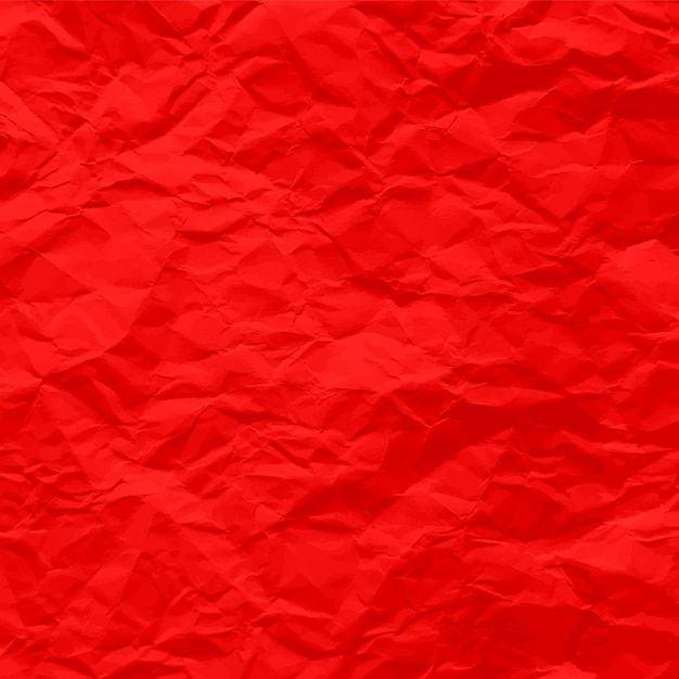 red crumpled paper textured background