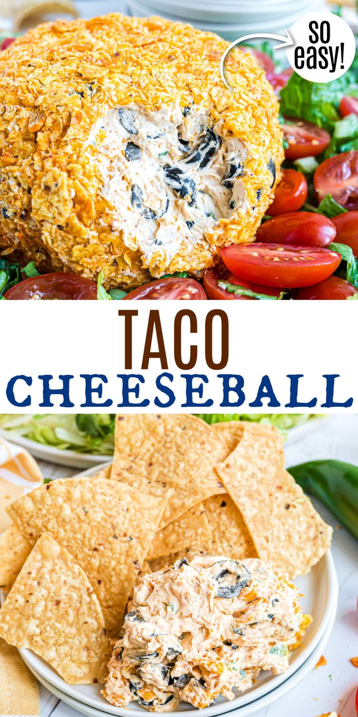 this taco cheese ball is the perfect appetizer to serve for any party