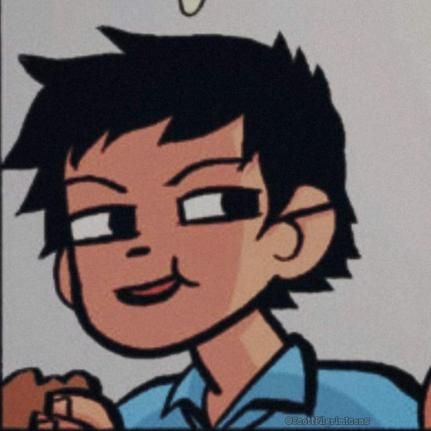 a cartoon boy with glasses and a toothbrush in his hand