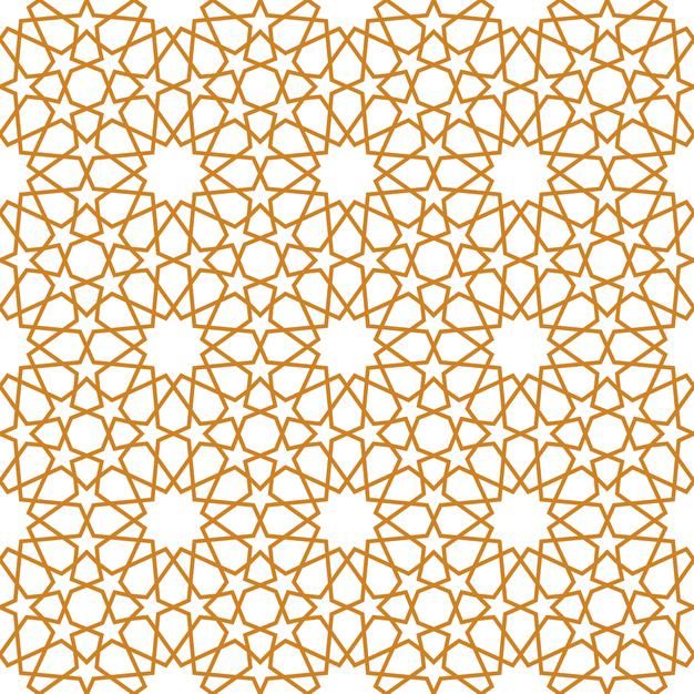 an orange and white geometric pattern