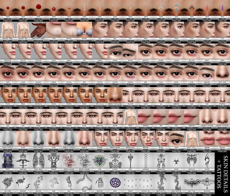 many different types of facial expressions and their corresponding features are shown in this graphic representation