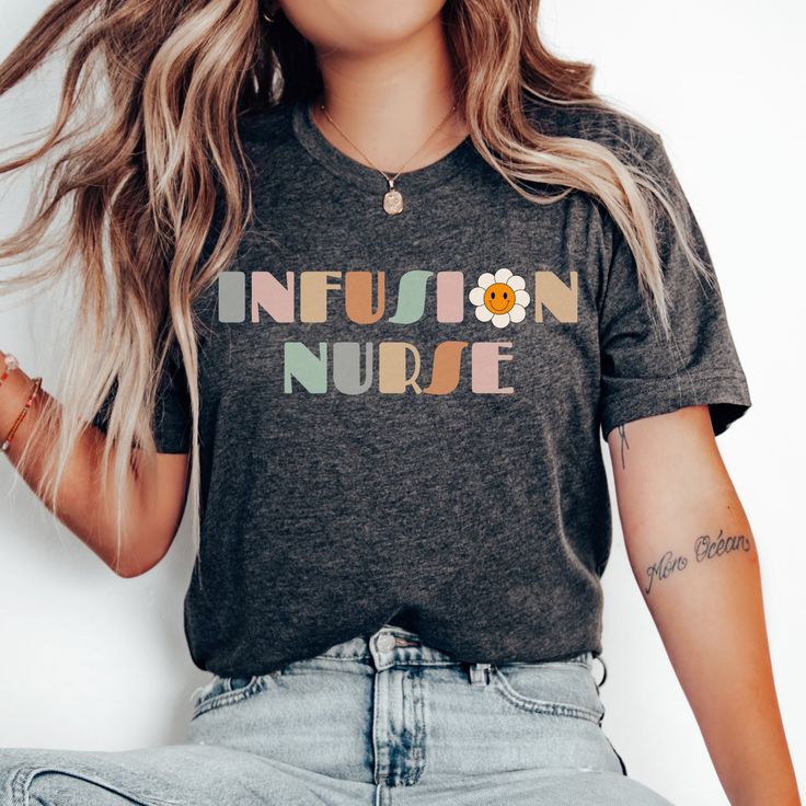 Infusion Nurse Shirt, Pediatric Oncology Shirt, Peds Hem Onc Nurse, Pediatric Hematology Oncology Shirt, Cancer Nurse, Pediatric Nurse Gift, Nurse Sweatshirt We add color and size charts to each for references so please make sure that you are selecting carefully. Once an order is received it goes into production and we are unable to cancel orders. ABOUT: :) A premium soft cotton blend UNISEX tee: This t-shirt feels comfy and light, with just the right amount of stretch and the unisex cut is flat Men Sleeves, Soccer Love, Cookie Shirt, Baker Shirts, Poodle Mom, Chef Shirts, Gifts For A Baker, Mama T Shirt, Mama Shirts