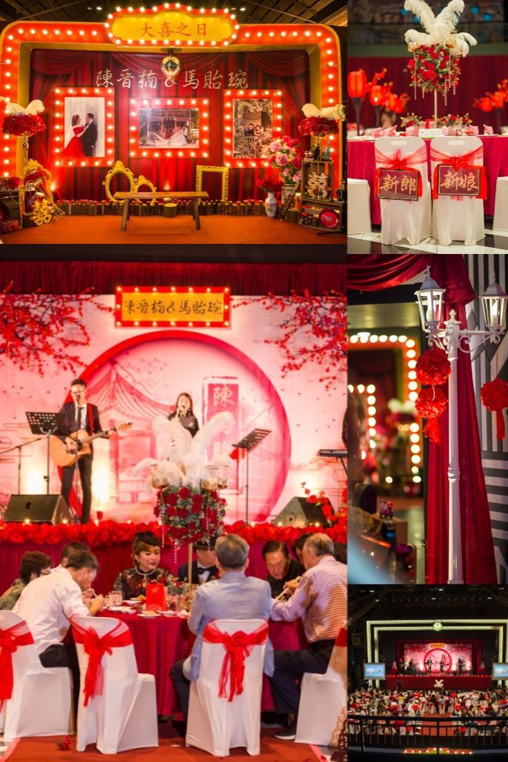 It’s typical of Chinese families to want to have red during special occasions! Kendrick and Yvoone celebrated their nuptials at Majestic Theatre Penang with a full-on Shanghai Nights themed reception. Hereby, let’s reverse back to our old Shanghai Night. Stage Backdrop Design, Shanghai Night, Majestic Theatre, Old Shanghai, Chinese Theatre, 2024 Year, Stage Backdrop, Dinner Invitation, Modern Chinese