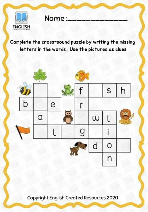 an english worksheet with animals and letters to help students learn the letter sounds