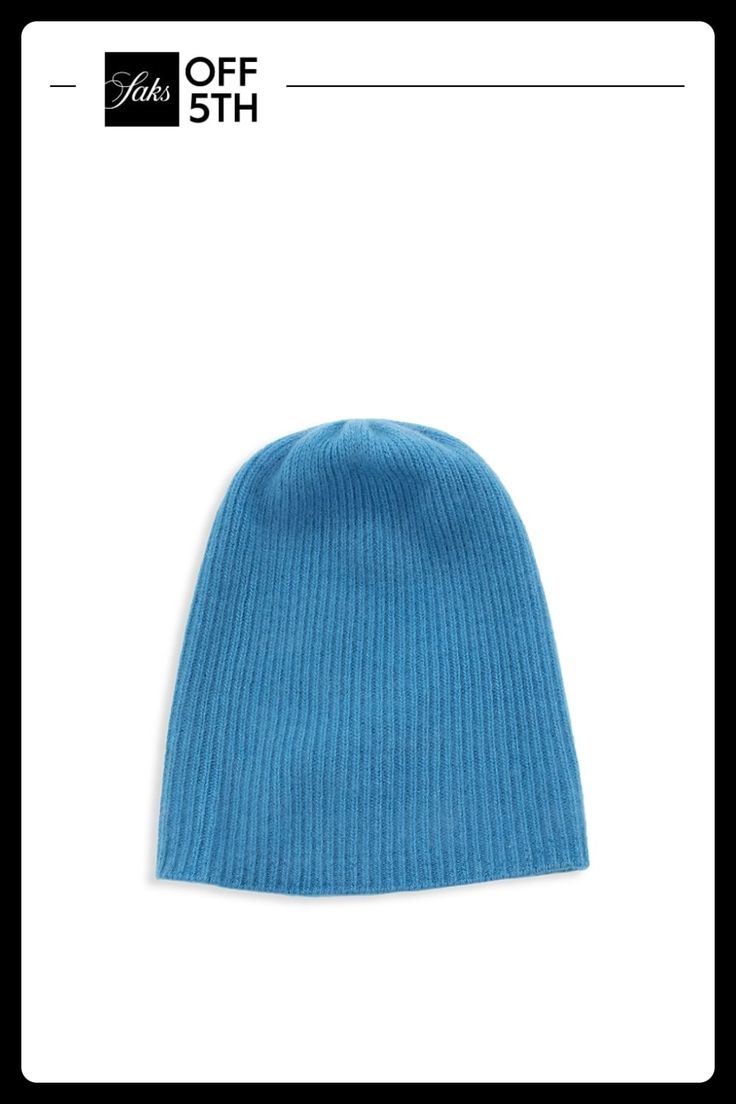 Slouchy Ribbed Beanie Tailored From Cashmere In A Rib-Knit Pattern. Cashmere Dry Clean Imported Size Brim, About 9.5". Men's - M Cold Weather > Saks Off 5th. Portolano. Color: Blue. Casual Fitted Ribbed Hat, Cold Weather Ribbed Hats, Blue Ribbed Winter Hat, Winter Blue Ribbed Hat, Ribbed Fitted Hats For Cold Weather, Ribbed Fitted Hat For Cold Weather, Ribbed Fitted Hats For Fall, Fitted Ribbed Hat For Cold Weather, Winter Ribbed Fitted Beanie