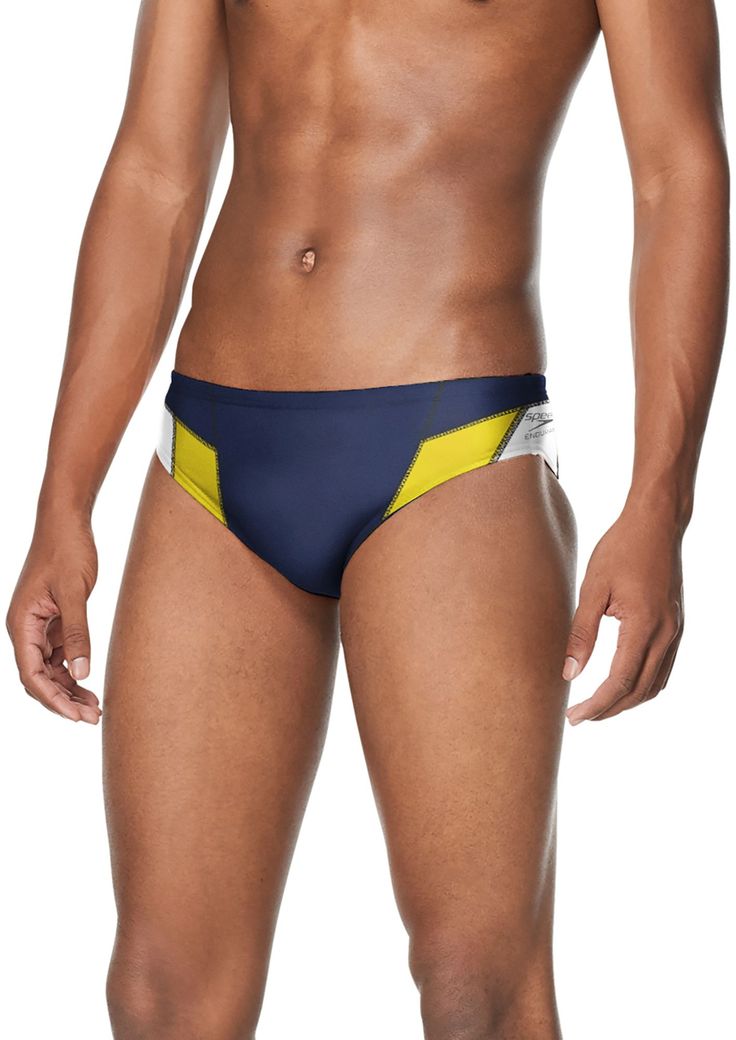 Fit & Design: Regular fit swim brief Constructed with recycled fabric for comfort without compromise Features Endurance+ chlorine-resistant fabric for durability Fully lined for comfort and modesty Drawcord waist provides a customizable fit Fitted Nylon Swim Trunks For Training, Sporty Moisture-wicking Swim Trunks Brief, Sporty Moisture-wicking Swim Briefs, Fitted Nylon Swim Trunks For Water Sports, Sporty Nylon Swim Trunks For Water Polo, Sporty Stretch Swim Trunks For Water Polo, Functional Swimwear With Go-dry For Swimming, Sporty Swimwear Briefs For Sports, Functional Go-dry Swimwear For Swimming