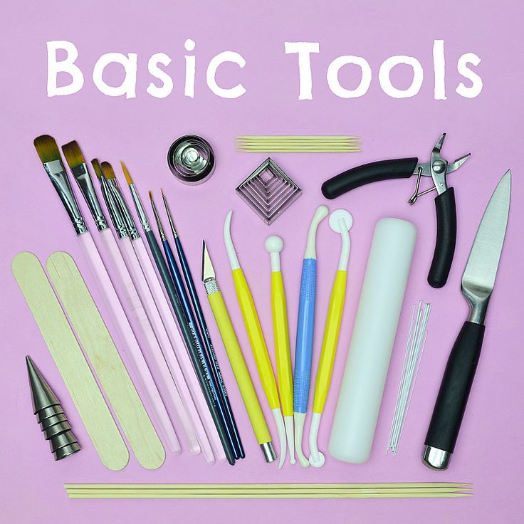 an assortment of different types of crafting supplies on a pink background with words describing them