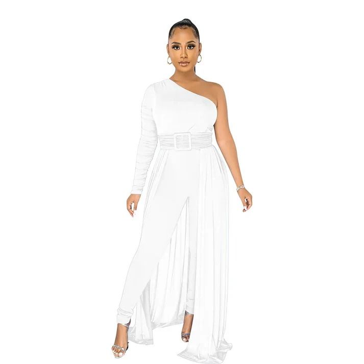 Jumpsuits for Women | Dressy Jumpsuit | Formal Jumpsuit | Prolyf Styles – ProLyf Styles Elegant Stretch Sets For Party, Elegant Stretch Party Set, Elegant Evening Bodysuit For Party Season, Elegant Stretch Pantsuit For Spring, Chic Evening Jumpsuits And Rompers In Solid Color, Chic Fitted Overalls And Jumpsuits, Chic Strapless Maxi Jumpsuit For Parties, Elegant Fitted One-shoulder Bodysuit, Chic Solid Color Party Pantsuit