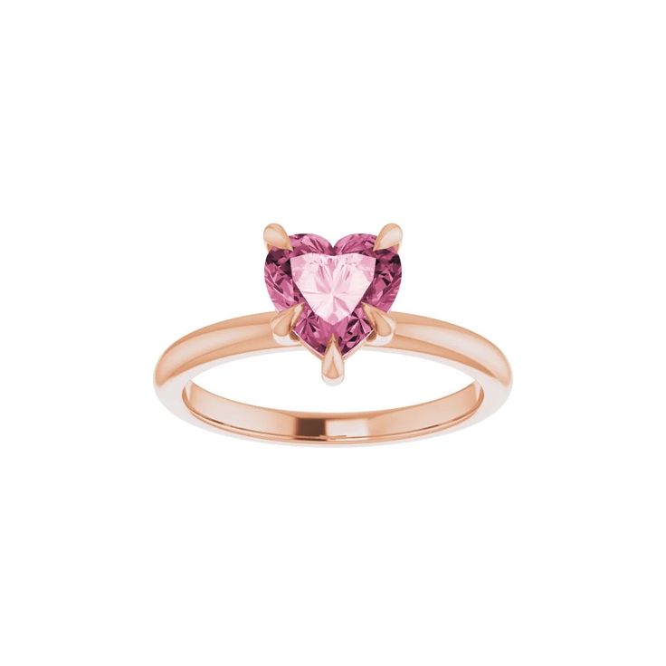 Stunning and unique women's pendant features a genuine 7mm Pink Topaz. The gemstone is prong set in solid 14k gold high polished design. An 18" 14k gold chain is included. 14k Gold Heart Cut Jewelry With Center Stone, 14k Gold Heart Solitaire Jewelry, 14k Gold Heart-shaped Solitaire Jewelry, 14k Gold Heart-shaped Jewelry With Center Stone, Rose Gold Heart Cut Jewelry With Prong Setting, 14k Gold Jewelry With Center Stone For Valentine's Day, Elegant Heart Cut Jewelry With Tension Setting, Formal Solitaire Heart Cut Jewelry, Heart-shaped Rose Gold Solitaire Jewelry