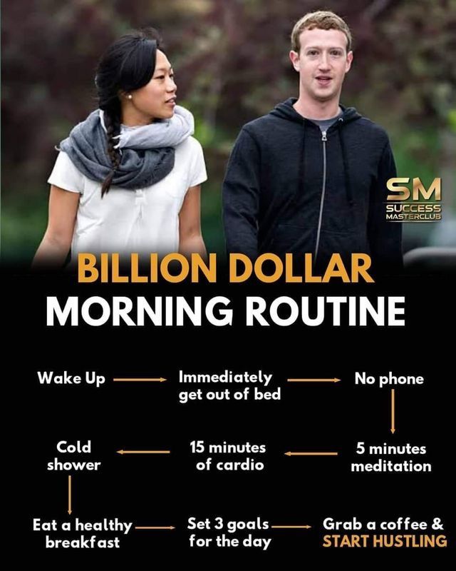 Billion Dollar Morning Routine, Millionaire Mindset Quotes, Financial Motivation, Channel 2, Personal Improvement, Positive Quotes For Life Motivation, Mental Training, Social Media Jobs, Hustle Ideas