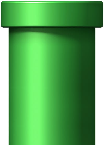 a close up of a green container on a white background