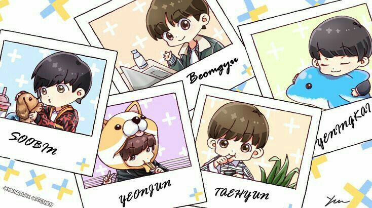 Txt Fanart Wallpaper, Yeonbin Fanart, Txt Desktop, Txt Fanart, Fake Boyfriend, Fanart Wallpaper, A Short Story, Kpop Drawings, Bts Chibi