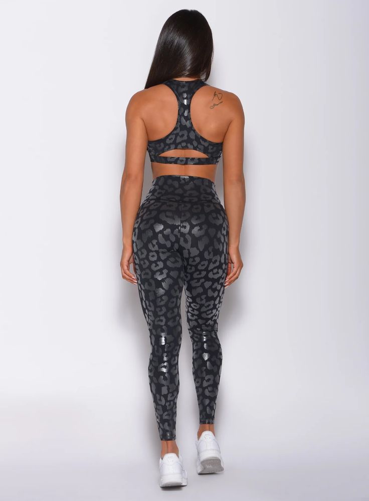 Shine Leopard Leggings – Bombshell Sportswear Athleisure Leggings For Night Out, Metallic Fitted Activewear For Sports, Metallic Stretch Leggings For Sport, Metallic Athleisure Leggings For Workout, Metallic Sporty Leggings For Gym, Sporty Metallic Stretch Leggings, Metallic Fitted Gym Activewear, Metallic Fitted Workout Activewear, Metallic Athleisure Leggings For Gym