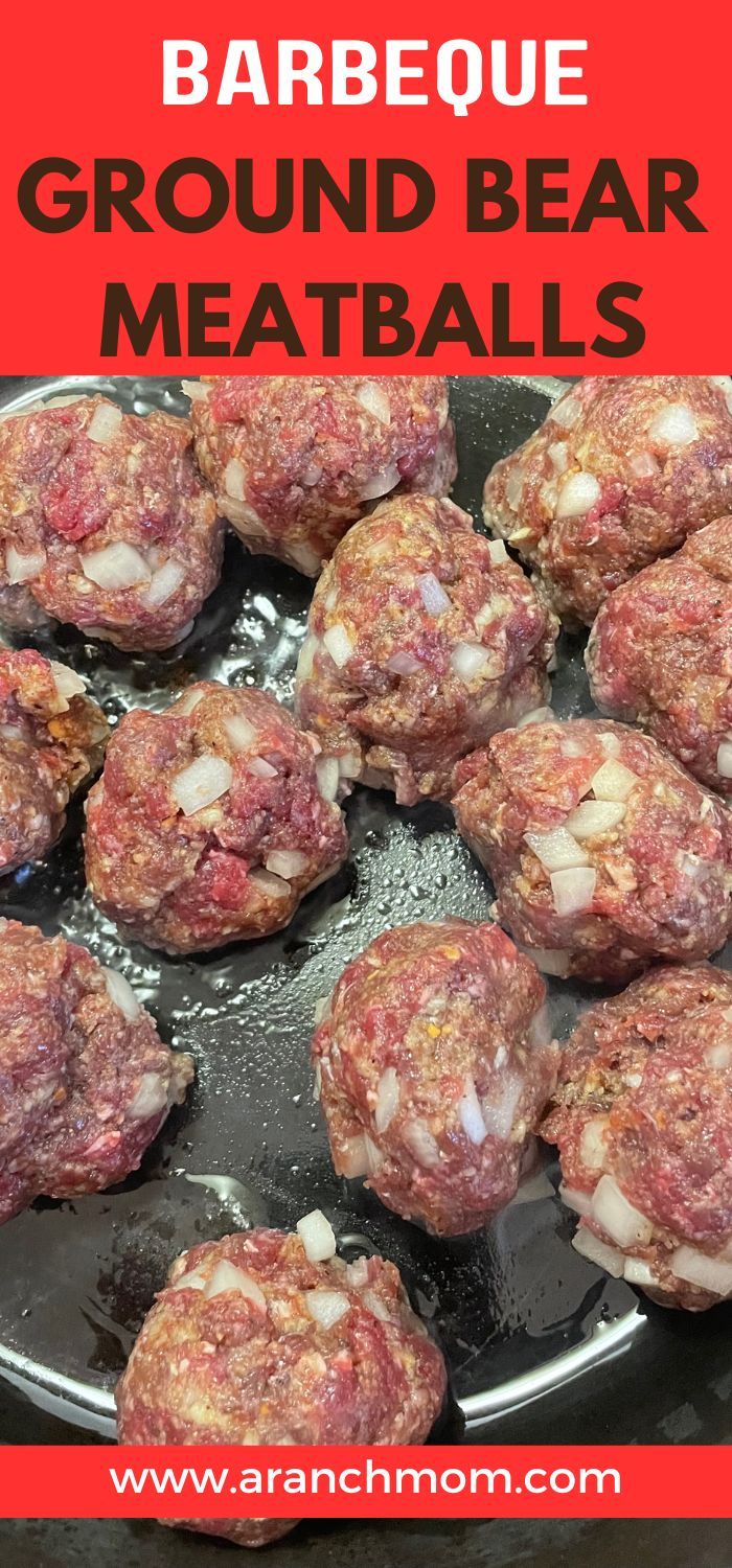 Use ground bear meat in these tasty meatball recipe! Tangy and so flavorful! Bear Meat Recipes Slow Cooker, Cooking Bear Meat, Ground Bear Recipes, Ground Bear Meat Recipes, Bear Sausage Recipes, Bear Meat Recipes, Bear Meat Recipe, Ground Elk Recipes, Venison Meatball Recipes