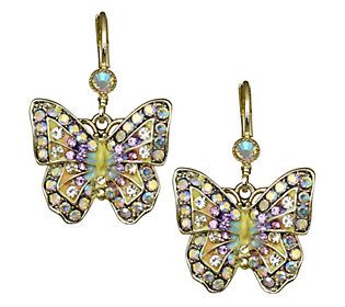 Colorfully accent any look with the vibrant style of these butterfly earrings. From Kirks Folly. Kirks Folly, Vibrant Style, Stone Work, Butterfly Earrings, Body Jewellery, Ear Jewelry, Ear Piercings, Belly Button Rings, Beautiful Jewelry