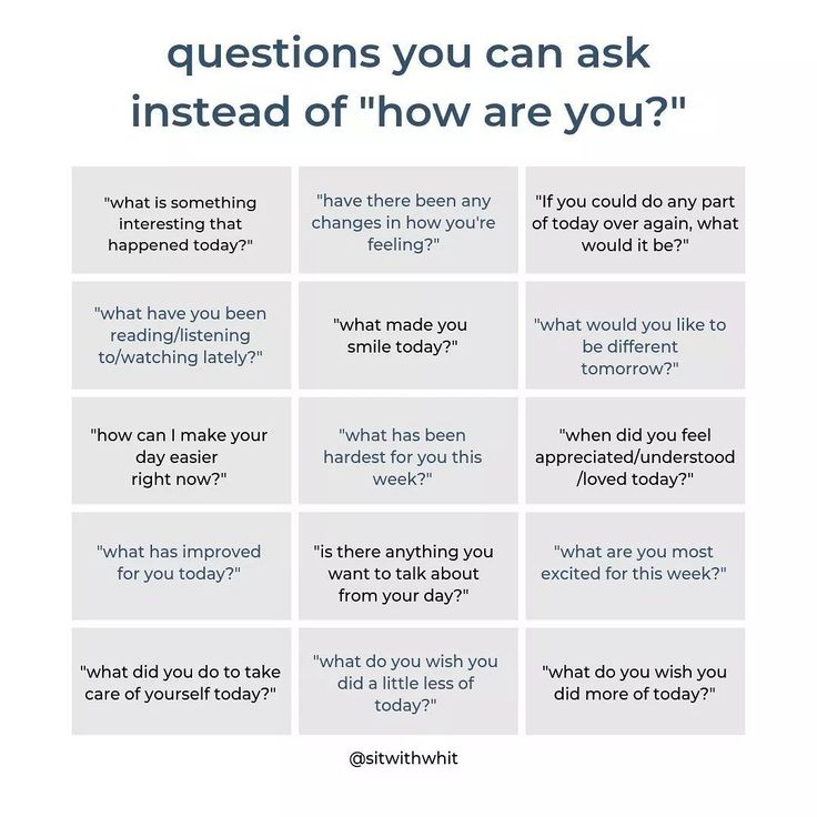 Alternatives to "how are you doing"? Motivational Interviewing, Healthy Communication, How To Start Conversations, Meaningful Conversations, Mental Health Support, Healthy Relationship Advice, Good Mental Health, Emotional Intelligence, Self Development