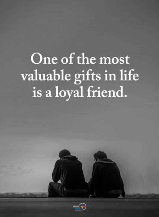 two people sitting on top of a bench with the words one of the most valuable gifts in life is a loyal friend