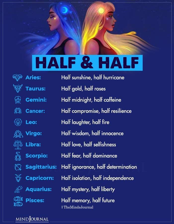 the zodiac sign for half and half with two women in their hair, one is glowing blue