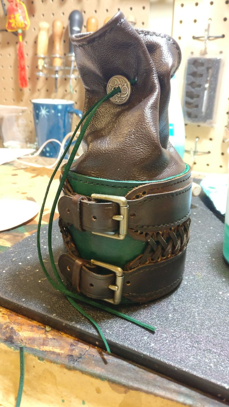 a pair of boots sitting on top of a table