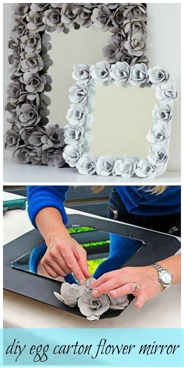 two pictures with flowers in the middle and one is made out of rolled up paper