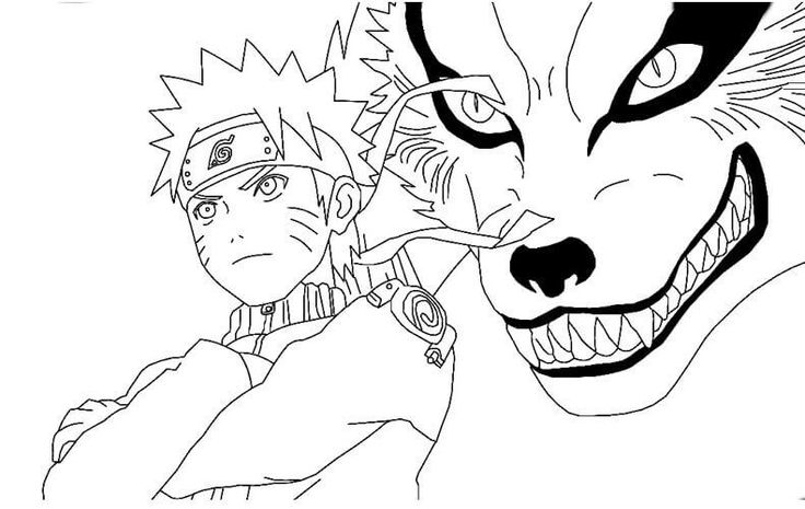 naruto and sashirt coloring pages to print out for kids, adults