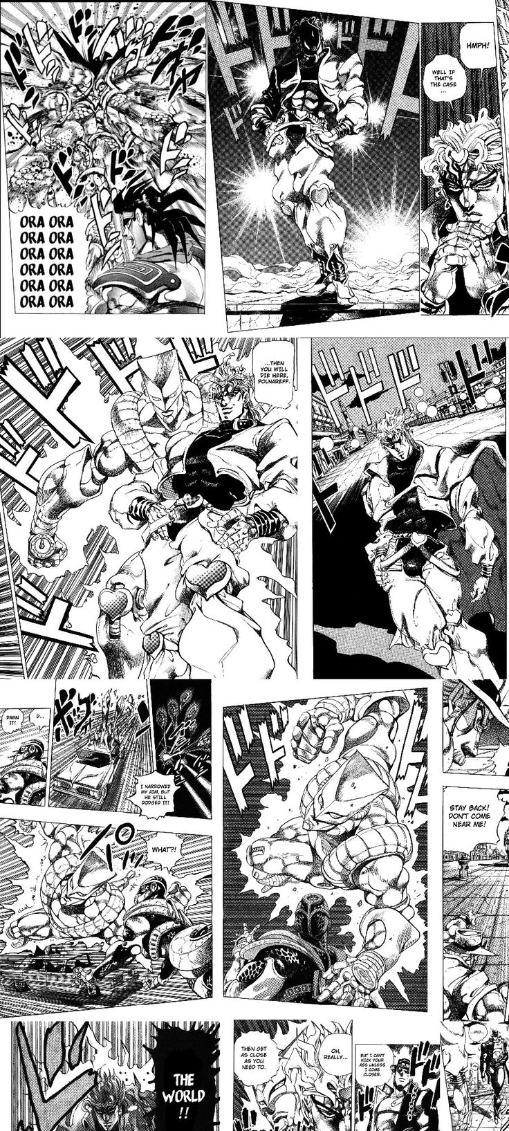 an image of a page from the comic book dragon ball, with many pages in black and white