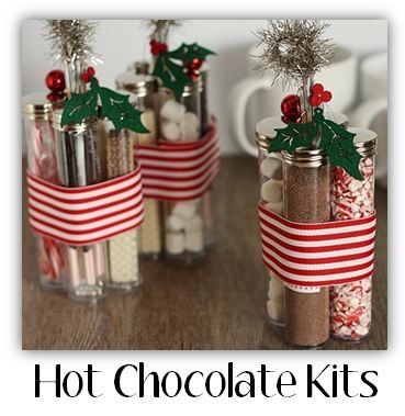 the homemade hot cocoa kit is ready for christmas