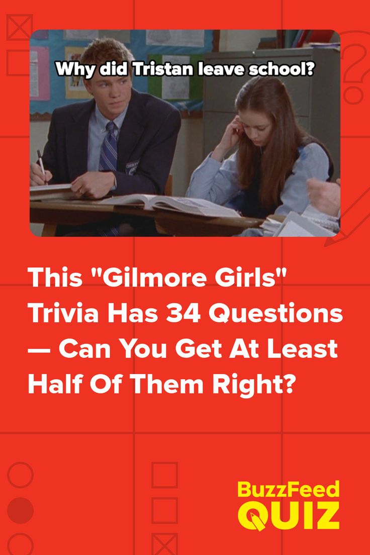 a poster with the words,'this gimmore girls trivia has 34 questions can you get at least half of them right? '