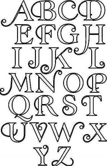 an old english alphabet with the letters and numbers