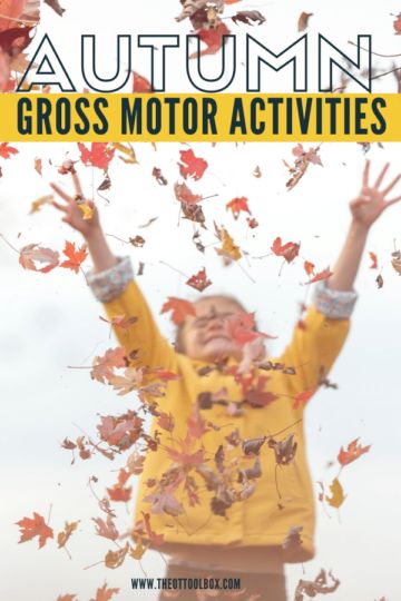 the cover of autumn gross motor activities