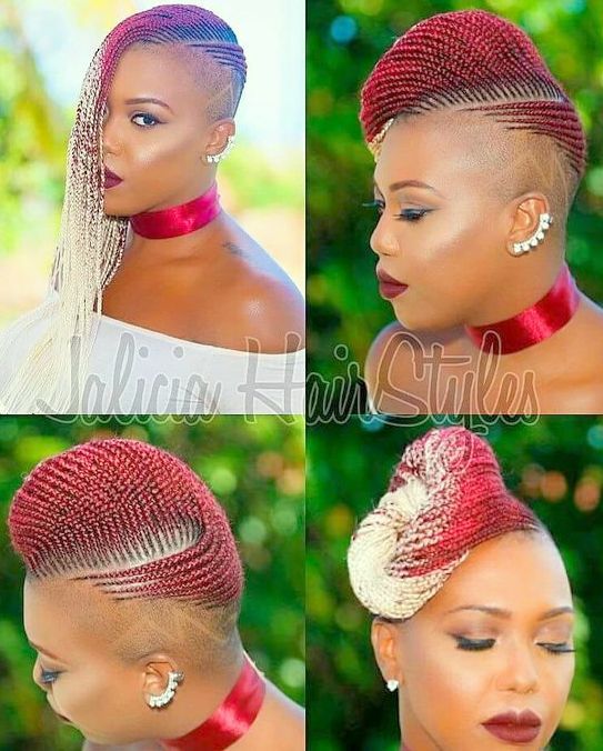 Braids Hairstyles for Black Women All Types - Easy Best HairStyles Hairstyles Everyday, Braids With Shaved Sides, Shaved Side Hairstyles, Twisted Hair, Cut Hairstyles, Beautiful Braids, Girls Braids, Shaved Sides, Hairstyles For Black Women