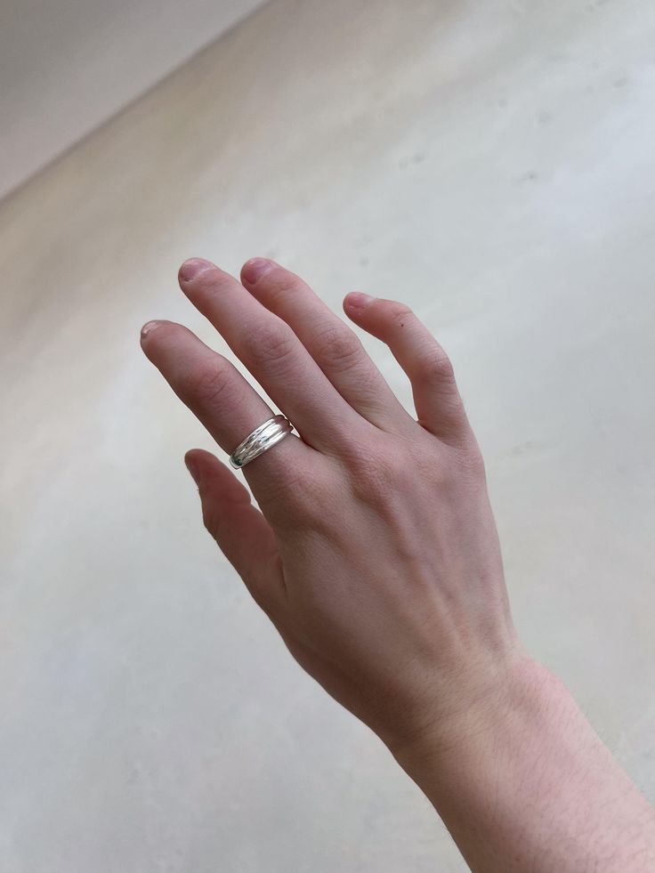 This Triple Dome Ring is three times the fun! With its bold, eye-catching dome shape, it's sure to make a statement. Show off your unique style with this shimmering standout accessory! Who needs one when you can have three? Available in 14k Yellow Gold | 14k White Gold | 14k Rose Gold | Sterling Silver Approximate Dimensions: 6.75 mm Ring Width Modern Rose Gold Dome Ring With Polished Finish, Modern Rings With Thick Band And Tension Setting, Modern Rose Gold Wide Band Ring For Anniversary, Thick Band Ring With Tension Setting For Gift, White Domed Rings For Anniversary, Modern Diamond Ring With Thick Band, Gift Rings With Tension Setting And Thick Band, Modern Shiny Finish Rings For Anniversary, Modern Rose Gold Dome Ring For Anniversary