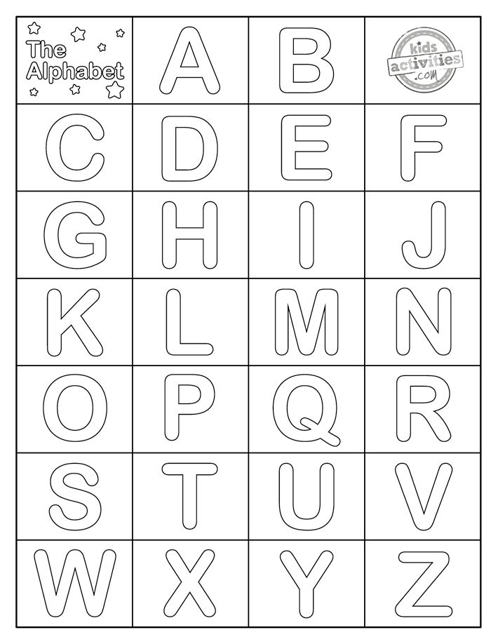 the alphabet worksheet with letters and numbers to be used in this letter recognition activity