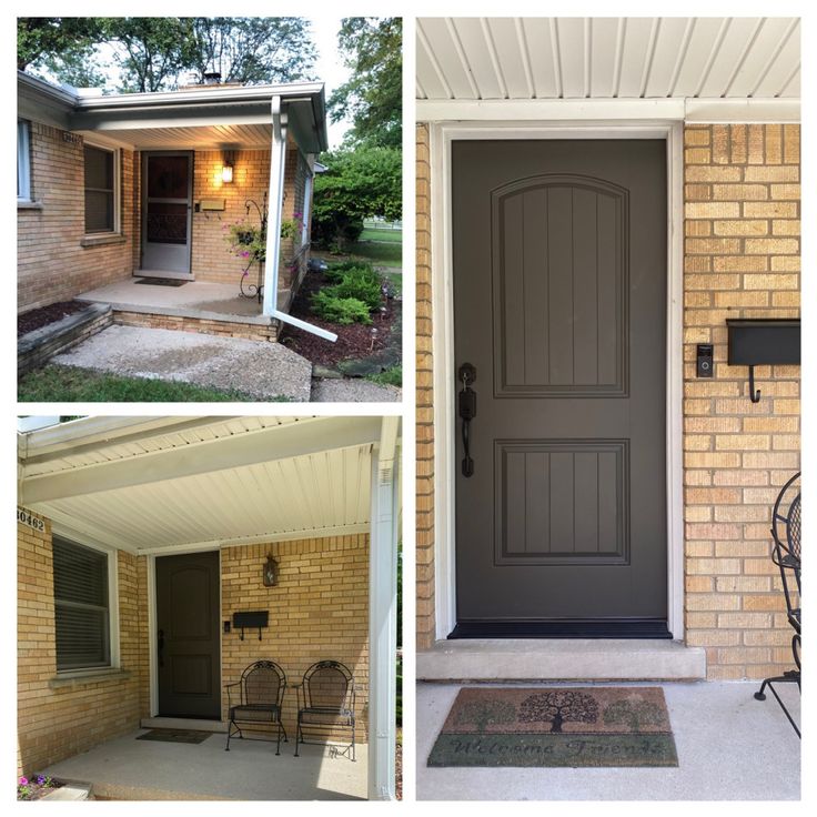 the front door and entry way of a house