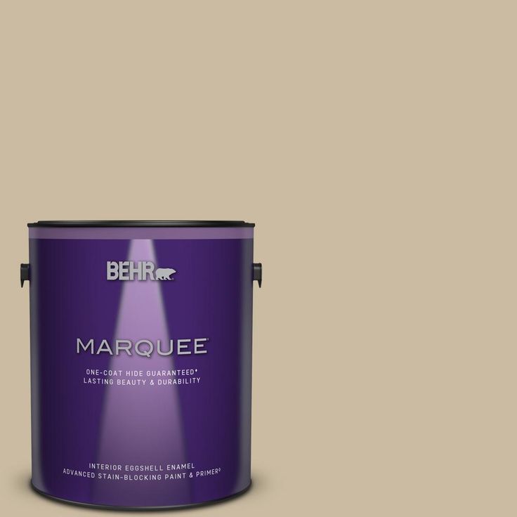 the behr marquee paint is light brown and has a green tint