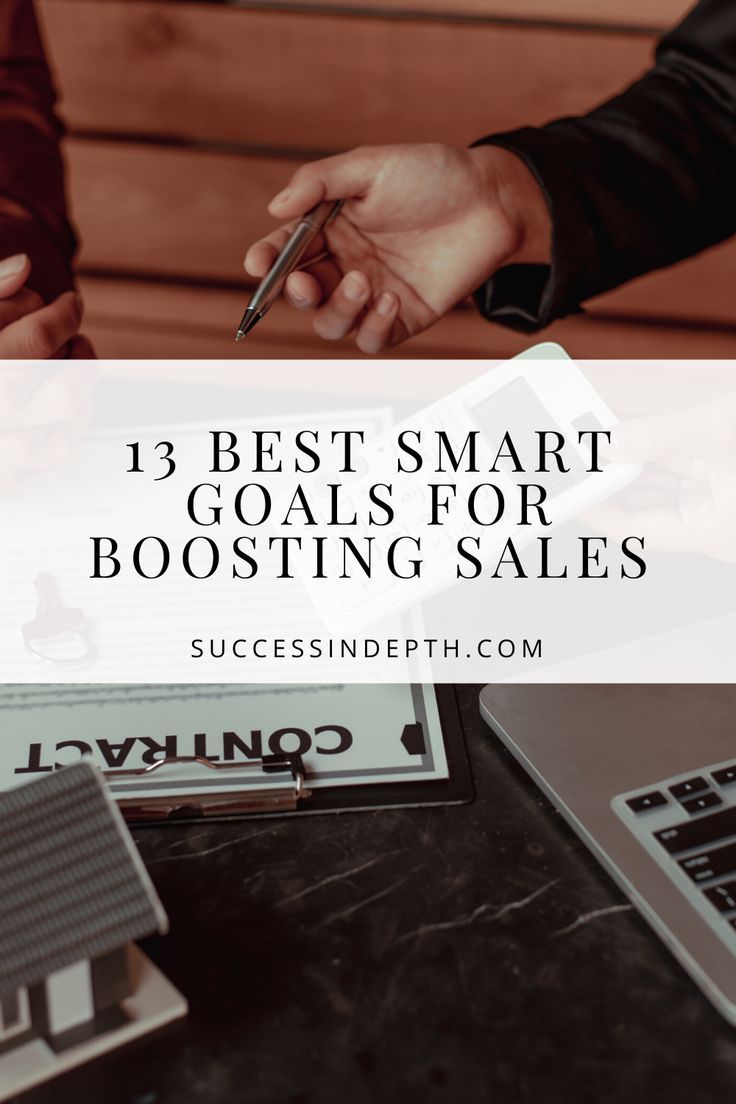 two people shaking hands over a table with the words 3 best smart goals for boostering sales