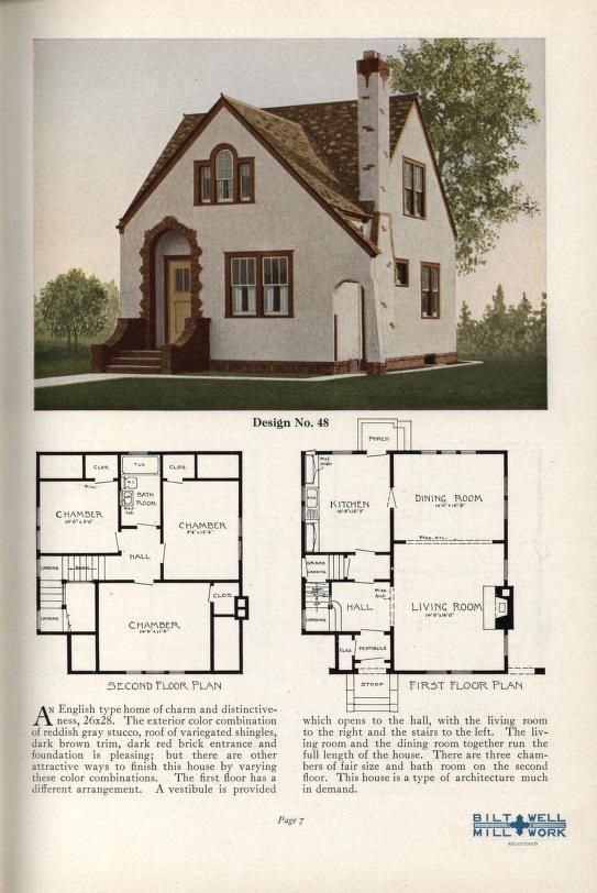 an old house with two floors and three stories, in the style of cottage plans