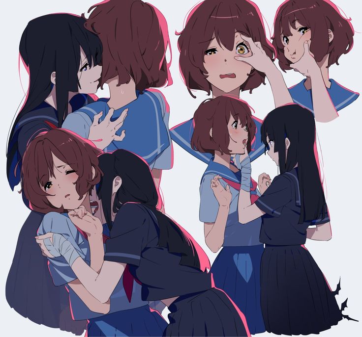 Dynasty Reader » Image › Kamo Kamen, Hibike! Euphonium, Vampire, Alternate reality, Kumiko x Reina, Yuri, Biting Reina X Kumiko, Kumiko X Reina, Yuri Comics, Hibike Euphonium, Alternate Reality, Yuri Manga, Lesbian Art, 캐릭터 드로잉, Yuri Anime