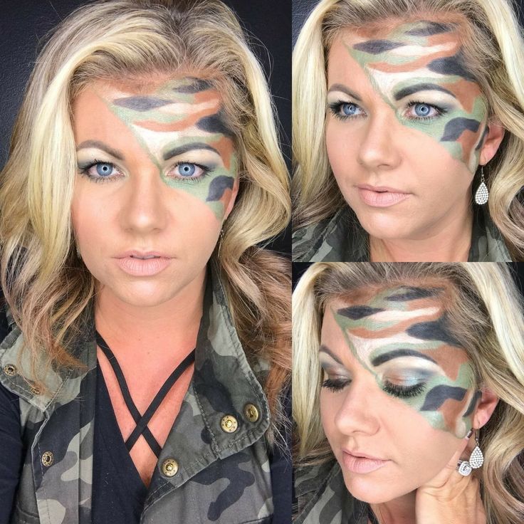 Army Face Paint, Military Makeup, Army Makeup, Camouflage Face Paint, Camo Makeup, Camo Face Paint, Carnaval Makeup, Makeup Boutique, Face Paint Ideas