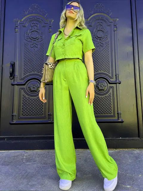 Fashionable Women’s Pant Suit



Real Pictures Summer Two-piece Pantsuit For Workwear, Casual Two-piece High Waist Set, Solid Two-piece Pant Set For Work, Fitted Wide Leg Set With Pockets, Chic Green Pants Matching Set, Casual Fitted Two-piece Pantsuit, Trendy Wide Leg Workwear Set, Trendy Wide Leg Sets For Workwear, Spring Workwear Two-piece Pants Set