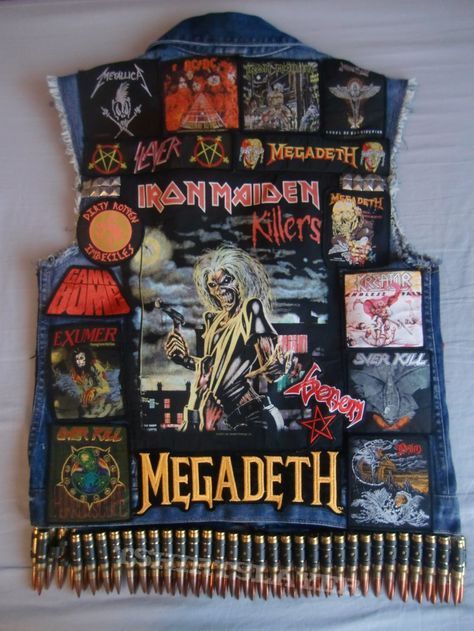 Heavy Metal Patches, Viking Metal, Groove Metal, Heavy Metal Fashion, Band Patches, Battle Jacket, Diy Jacket, Evolution Of Fashion, Glam Metal