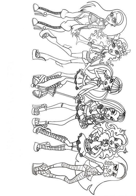 a line drawing of different types of dolls